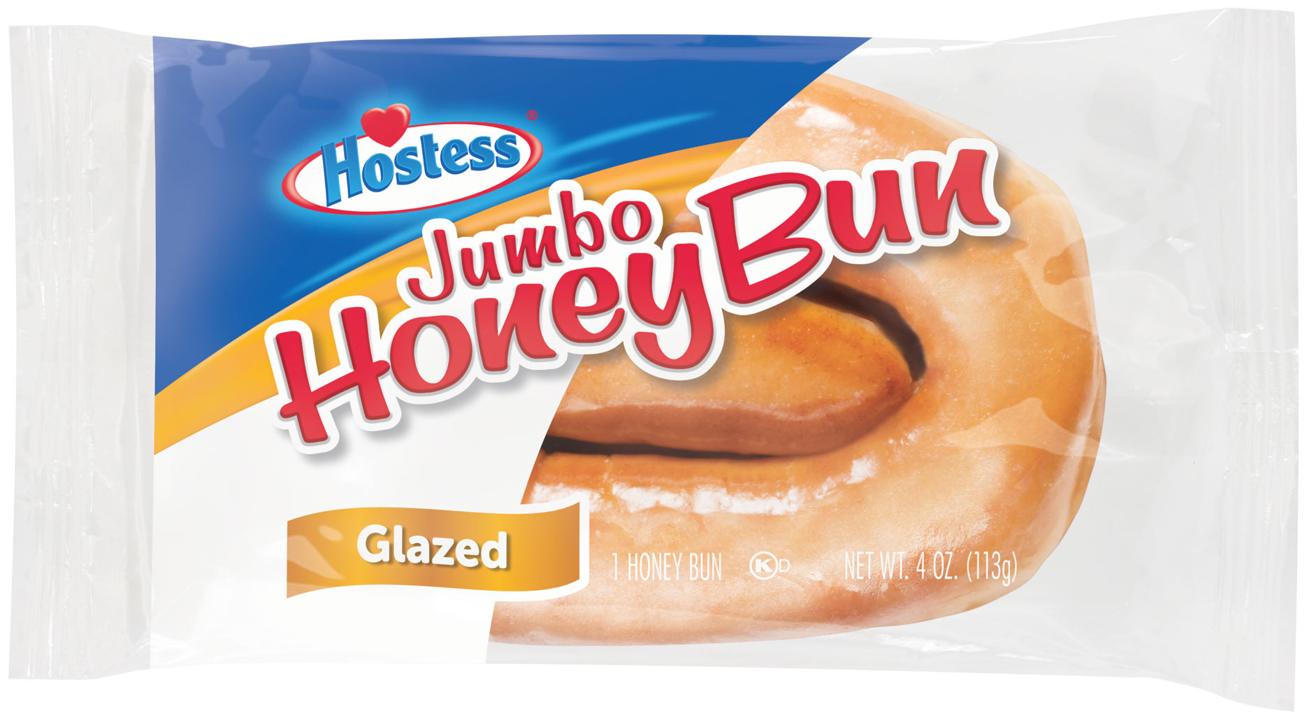 Hostess Jumbo Glazed Honey Buns 6/ 4oz Frank Silva & Sons